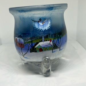 Hand Painted Votive Candle Holder